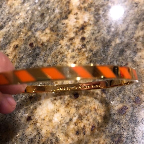 EUC kate spade gold and orange bangle bracelet - Picture 3 of 4